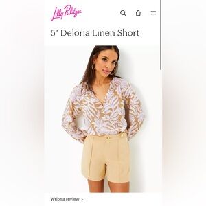 Lilly Pulitzer Deloria Linen Short